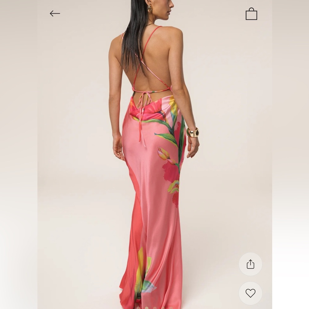 JLUXLABEL Pink Floral Maxi Dress - Picture 2 of 4